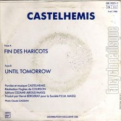 [Pochette de Fin des haricots (CASTELHEMIS) - verso]