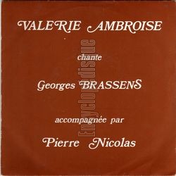 [Pochette de Valrie Ambroise chante Georges Brassens (Valrie AMBROISE)]