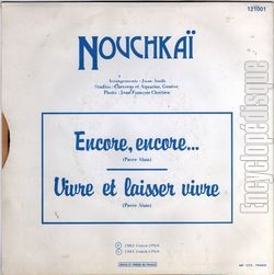 [Pochette de Encore, encore… (NOUCHKA) - verso]