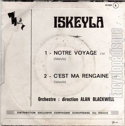 [Pochette de Notre voyage (ISKEYLA) - verso]