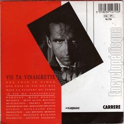 [Pochette de Vis ta vinaigrette (Marc DROUIN) - verso]