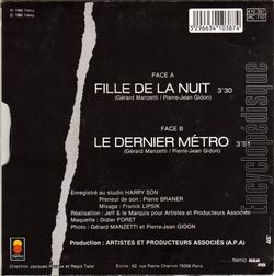 [Pochette de Fille de la nuit (JEFF & LE MARQUIS) - verso]