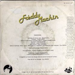 [Pochette de Cool Raoul (Freddy MACHIN) - verso]