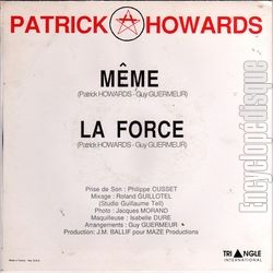 [Pochette de Mme… (Patrick HOWARDS) - verso]