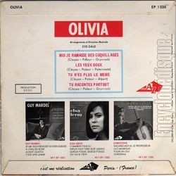 [Pochette de Moi, je ramasse des coquillages (OLIVIA) - verso]