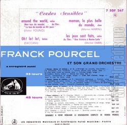 [Pochette de Cordes sensibles - N16 (Franck POURCEL) - verso]