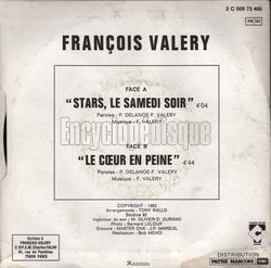 [Pochette de Stars, le samedi soir (Franois VALRY) - verso]