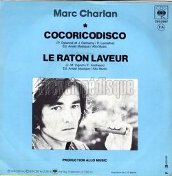 [Pochette de Cocoricodisco (Marc CHARLAN) - verso]