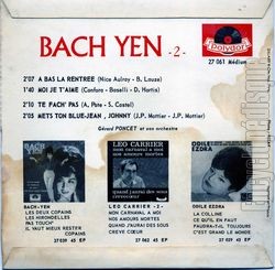 [Pochette de  bas la rentre (Bach YEN) - verso]