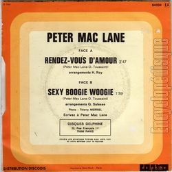 [Pochette de Rendez-vous d’amour (Peter MAC LANE) - verso]