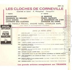 [Pochette de cloches de Corneville (OPRETTES) - verso]