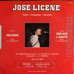 [Pochette de Dilemne (Jos LICNE) - verso]