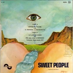 [Pochette de Crystal tears (SWEET PEOPLE) - verso]