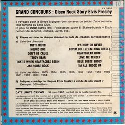 [Pochette de Disco-rock story Elvis Presley (Mike ELLIOTT) - verso]