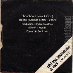 [Pochette de Chouchou  nous (MILPATTE) - verso]