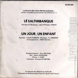 [Pochette de Le saltimbanque (YAEELL STAN) - verso]