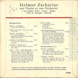 [Pochette de I got rythm (Helmut ZACHARIAS) - verso]