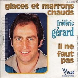 [Pochette de Glaces et marrons chaud (Frdric GRARD) - verso]