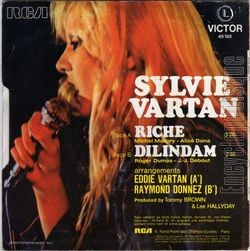 [Pochette de Riche (Sylvie VARTAN) - verso]