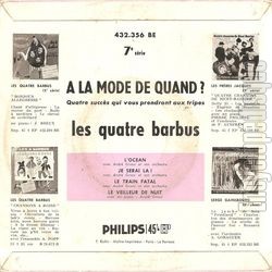 [Pochette de  la mode de quand ? - 7me srie (Les QUATRE BARBUS) - verso]