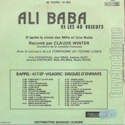 [Pochette de Ali Baba et les 40 voleurs (JEUNESSE) - verso]