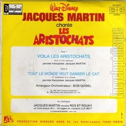 [Pochette de Les aristochats (Jacques MARTIN) - verso]