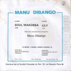 [Pochette de Soul Makossa (Manu DIBANGO) - verso]