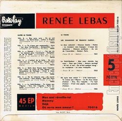 [Pochette de Mon ami rveille-toi - N5 (Rene LEBAS) - verso]