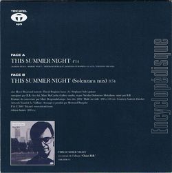 [Pochette de This summer night (Robert WYATT et Bertrand BURGALAT) - verso]