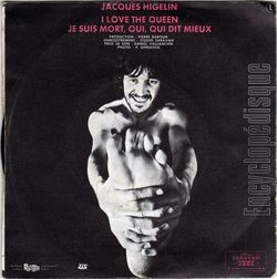 [Pochette de I love the Queen (Jacques HIGELIN) - verso]