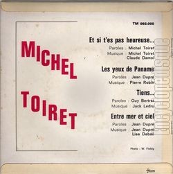 [Pochette de Tiens… (Michel TOIRET) - verso]