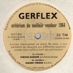 [Pochette de Gerflex (PUBLICIT) - verso]