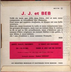 [Pochette de Libert, galit, fraternit (J.J. & BEB) - verso]