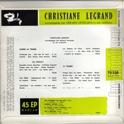 [Pochette de Les citrons de Tel-Aviv (Christiane LEGRAND) - verso]