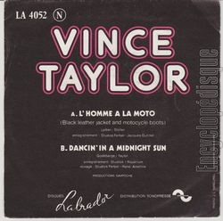 [Pochette de TAYLOR -  L’homme  la moto , (Vince) (Les FRANCOPHILES) - verso]