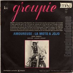 [Pochette de Amoureuse (GROUPIE) - verso]