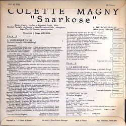 [Pochette de Jabberwocky (Colette MAGNY) - verso]