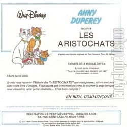 [Pochette de Les Aristochats (JEUNESSE) - verso]