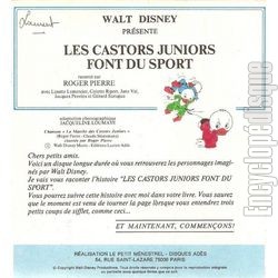 [Pochette de Les castors juniors font du sport (JEUNESSE) - verso]