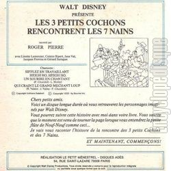 [Pochette de Les 3 petits cochons rencontrent les 7 nains (JEUNESSE) - verso]