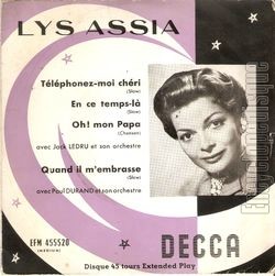 [Pochette de Tlphonez-moi chri (Lys ASSIA)]