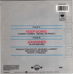 [Pochette de Keep going (ve BRENNER) - verso]