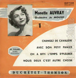 [Pochette de Changez de cavalire (Monette AUVRAY)]