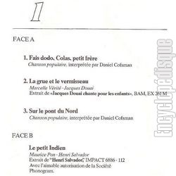 [Pochette de Chante pages - chansons clefs 1 (JEUNESSE) - verso]