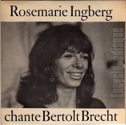 [Pochette de Rosemarie Ingberg chante Bertolt Brecht (Rosemarie INGBERG)]