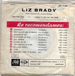 [Pochette de Palladium (Liz BRADY) - verso]