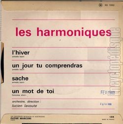 [Pochette de L’hiver (Les HARMONIQUES) - verso]