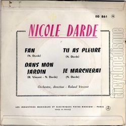 [Pochette de Fan (Nicole DARDE) - verso]