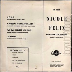 [Pochette de L.O.V.E. (Nicole FLIX) - verso]