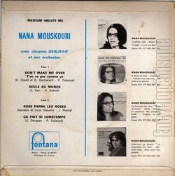 [Pochette de Seule au monde (Nana MOUSKOURI) - verso]